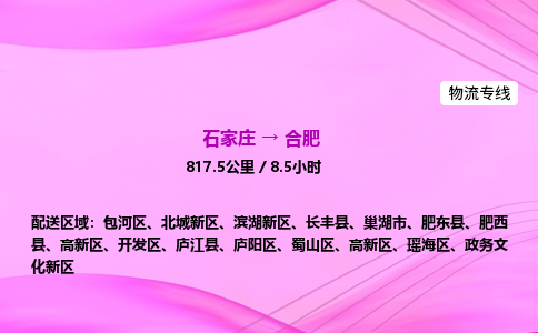 石家莊到合肥貨運(yùn)專(zhuān)線_石家莊到合肥物流公司